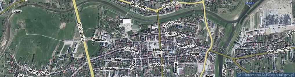 Zdjęcie satelitarne św. Katarzyny ul.